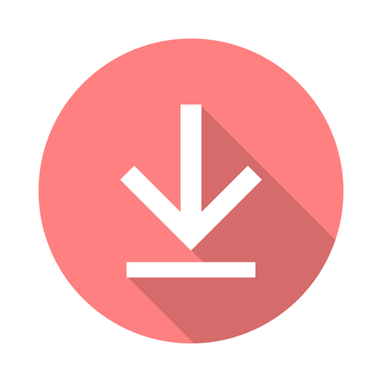 Download White arrow for downloads
